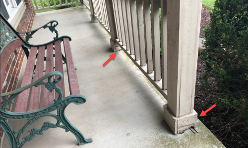 Porch baseboards
