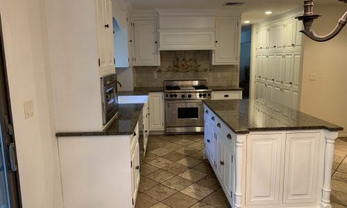 Painted & Refinished Kitchen Cabinets