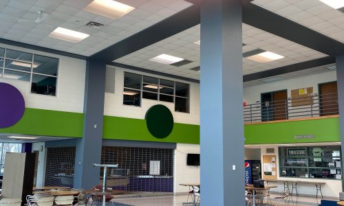 Painting Interior of Cafeteria