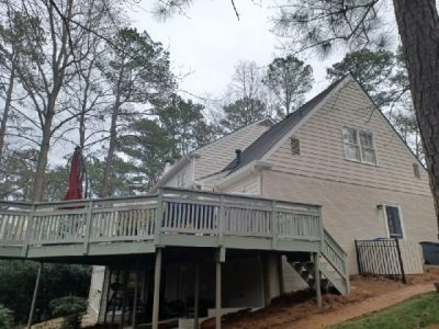 photo of repainted brick exterior of home in roswell georgia