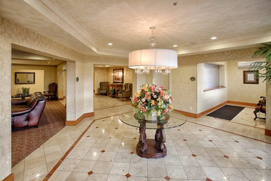 hotel lobby
