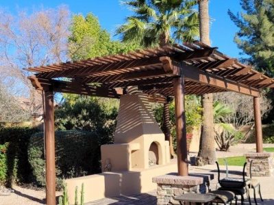 Residential Exterior | Pergola Painting Project