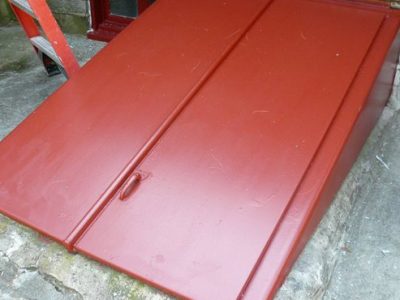 painted steel storm doors