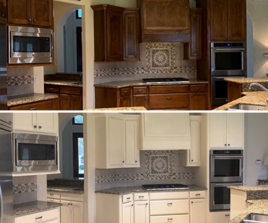 Kitchen Cabinet Before & After