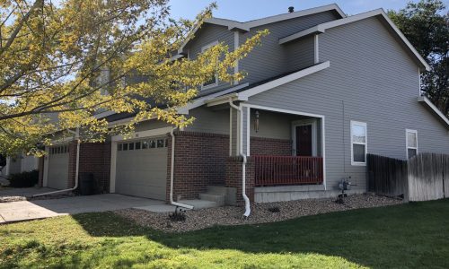 Side Exterior Townhome View With New Paint