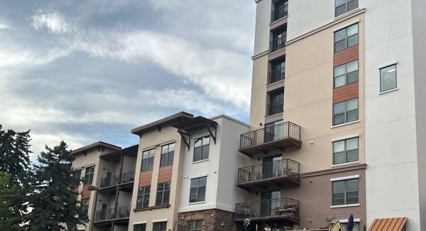 commercial building after exterior repaint
