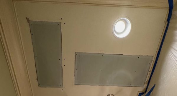 New Drywall Panels Installed