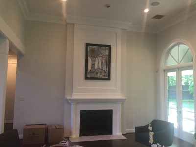 Interior living room painting by CertaPro house painters in Austin, TX