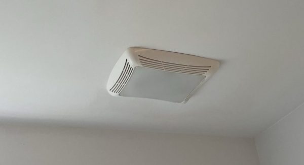 After interior painting of ceiling and walls