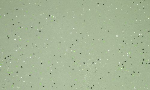 Green Epoxy Coating With Black and White Flecks