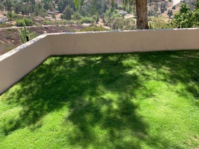 Exterior stucco and concrete fencing painted in Ramona.