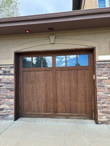 wooden garage door before stain 1` Preview Image 5