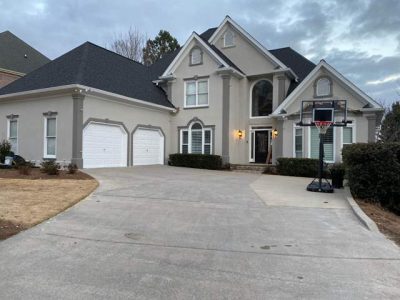 repainted exterior of home in roswell georgia