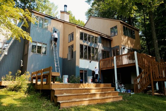 house painting in process