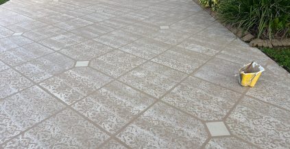 Diamond-Shaped Driveway & Walkway Custom Painting ...