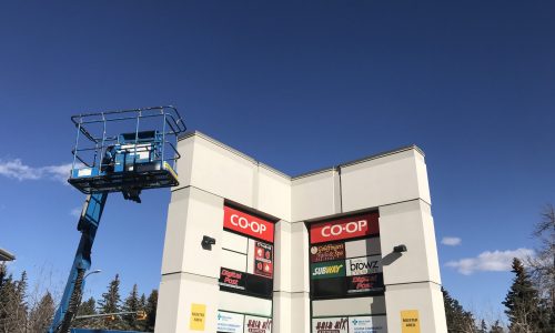 Plaza Sign Commercial Painting