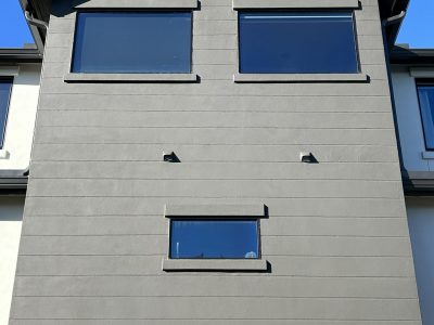 building exterior after repaint