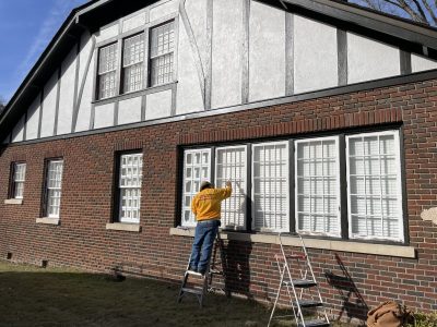 side view not zoom commercial exterior painting