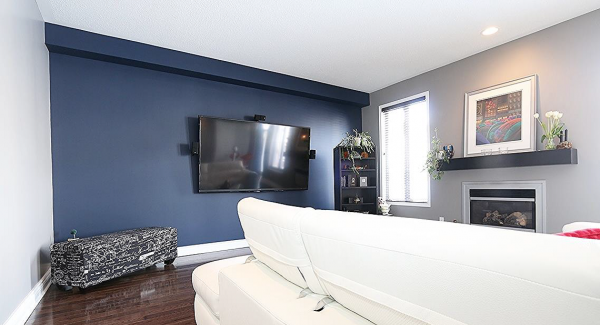 Interior family room painting by CertaPro house painters in Ottawa, ON