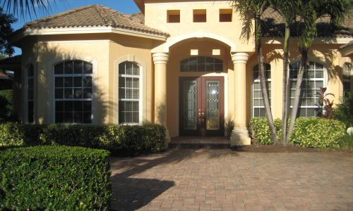 Cheery Yellow Home Entrance Painting