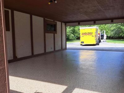 Polyurea floor coating