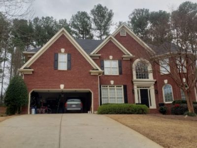 exterior brick repainting in alpharetta