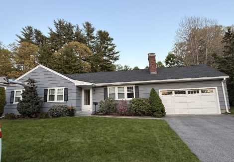 Repainted House Exterior in Wilmington, MA