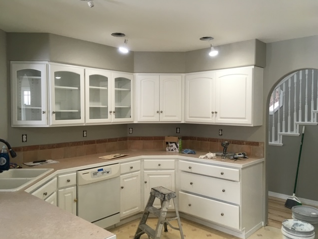 Renovated White Cabinets