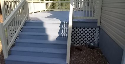 Two Toned Deck Painting