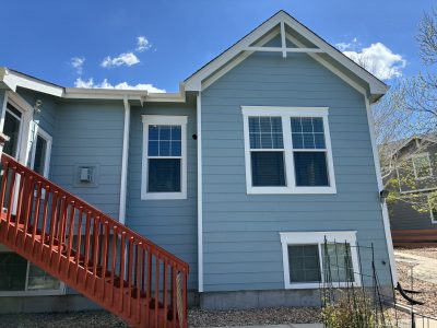 complete exterior paint job - stair side