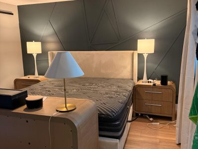 bedroom interior after repaint