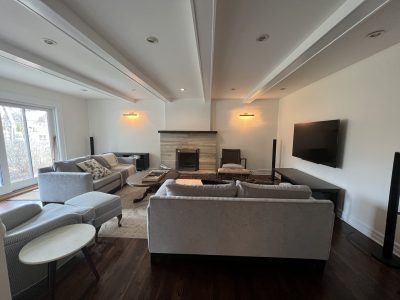 living room after painting
