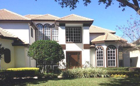 White Stucco Exterior