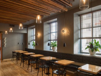 repainted restaurant interior in massapequa