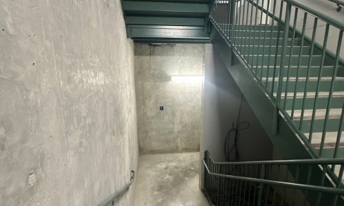 Dayton Dragons Stadium Stairwell Before Painting