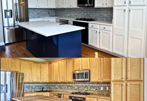 Kitchen Cabinet & Island Transformation in Leesburg, VA