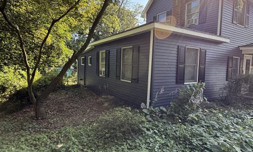 Blue Siding Side View