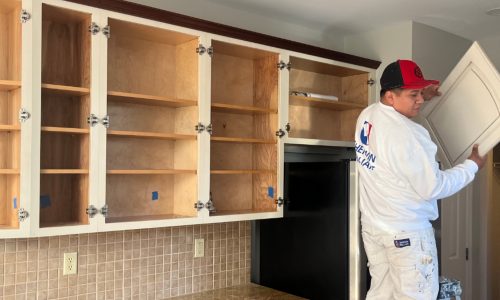 Pheonixville Cabinets Case Study being disassembled