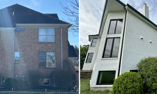 Exterior Brick, Stone & Trim Painting Project (Before & After)