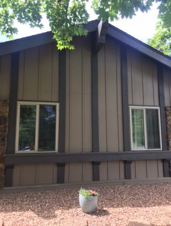Finished exterior painting
