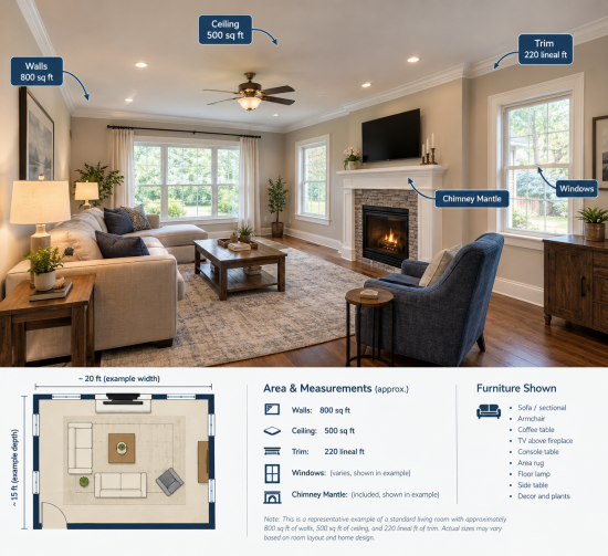 living room pricing