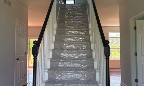 After Painting Staircase Rails