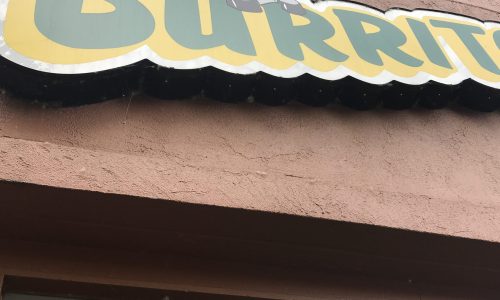 Burrito Boy Sign Before