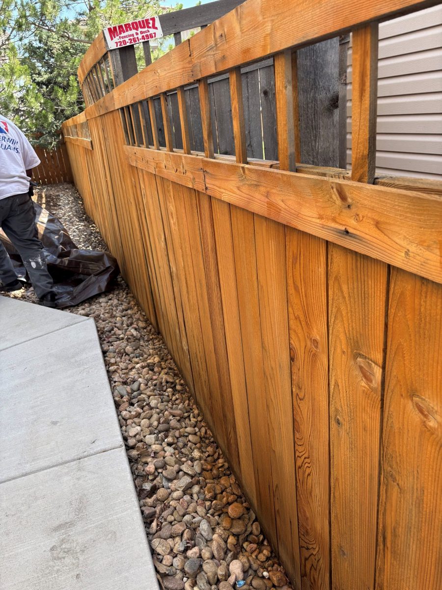 stained wooden fence Preview Image 1