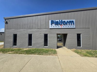 commercial exterior painted grey