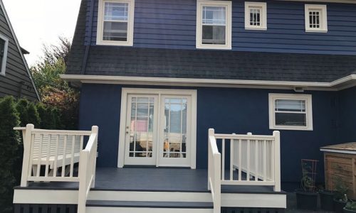 Deck Staining coupled with painting
