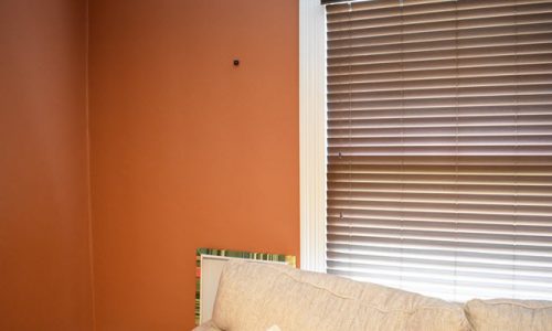 Repainted Interior Window Wall
