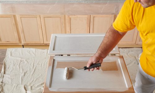 Paint or Stain is Applied to Doors