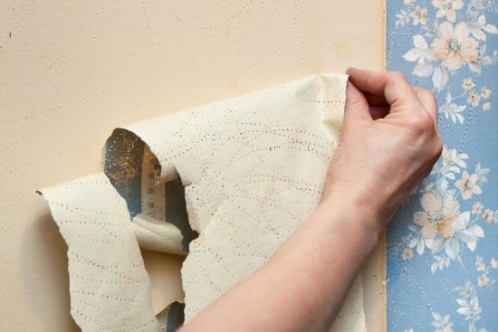 Wallpaper Removal In Process