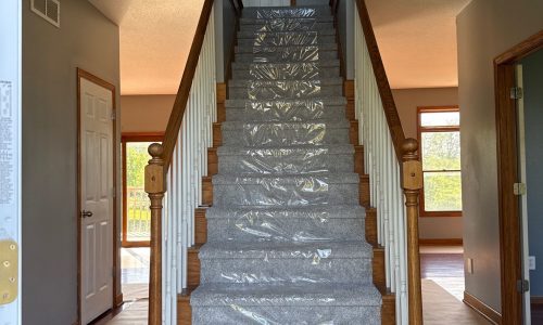 Before Painting Staircase Rails
